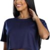 Camiseta Cropped Feminino Curta De Academia Tecido Leve E Fresco - Image 4